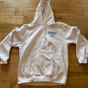 Twice Ready to Be World Tour Cotton Blend Hoodie Sweatshirt White Size L